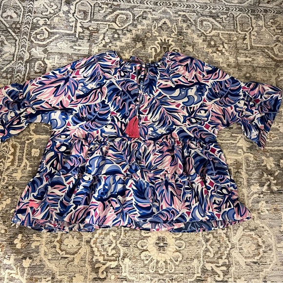 Simply Southern Ruffle Top - L - Picture 7 of 9